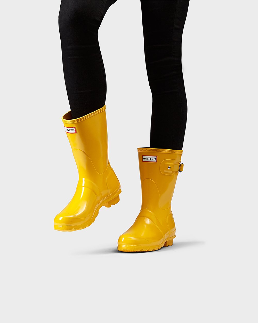 Hunter Mujer Original Gloss - Botas de Lluvia Amarillo - 487-ZWSRJI